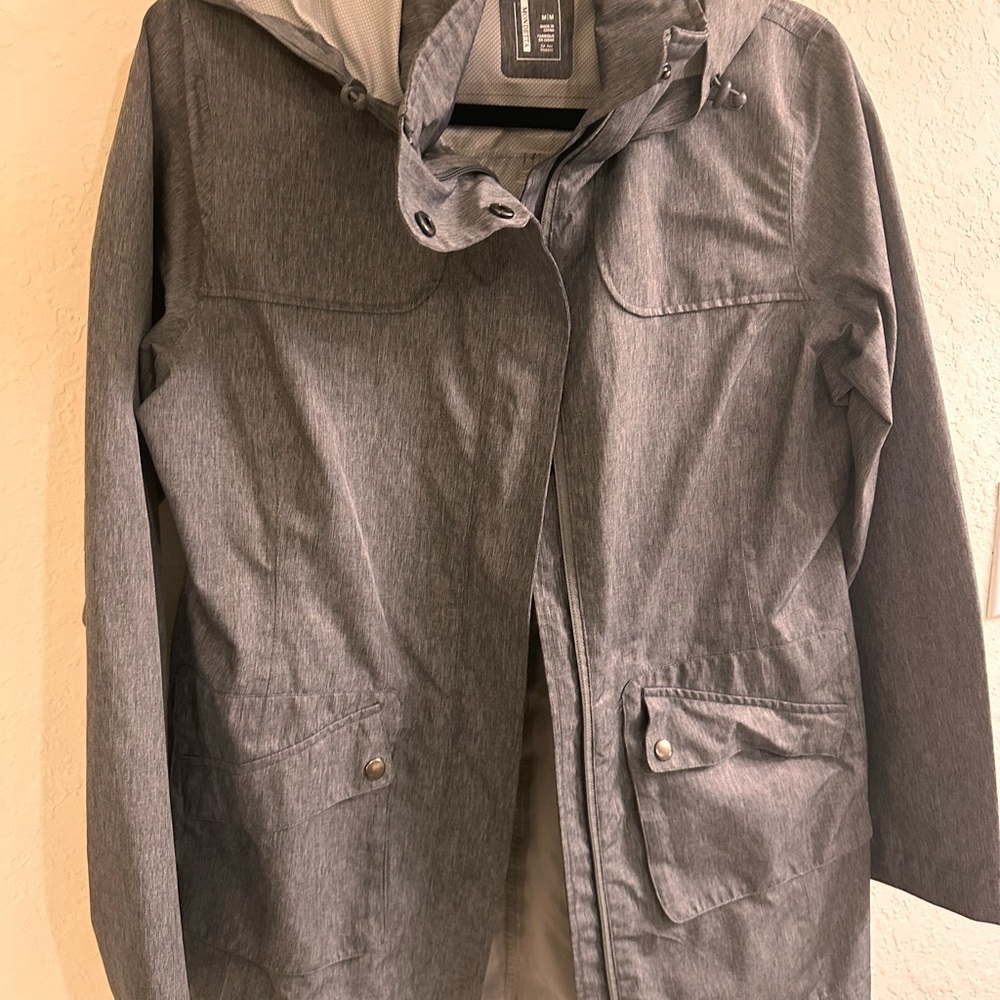 Mondetta Gray Hooded Raincoat